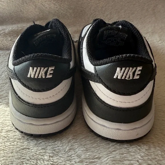 Nike Dunk Low (TDE)Size 7.5 C Toddler Panda Black White CW1589-100. NWOT. - Picture 3 of 6